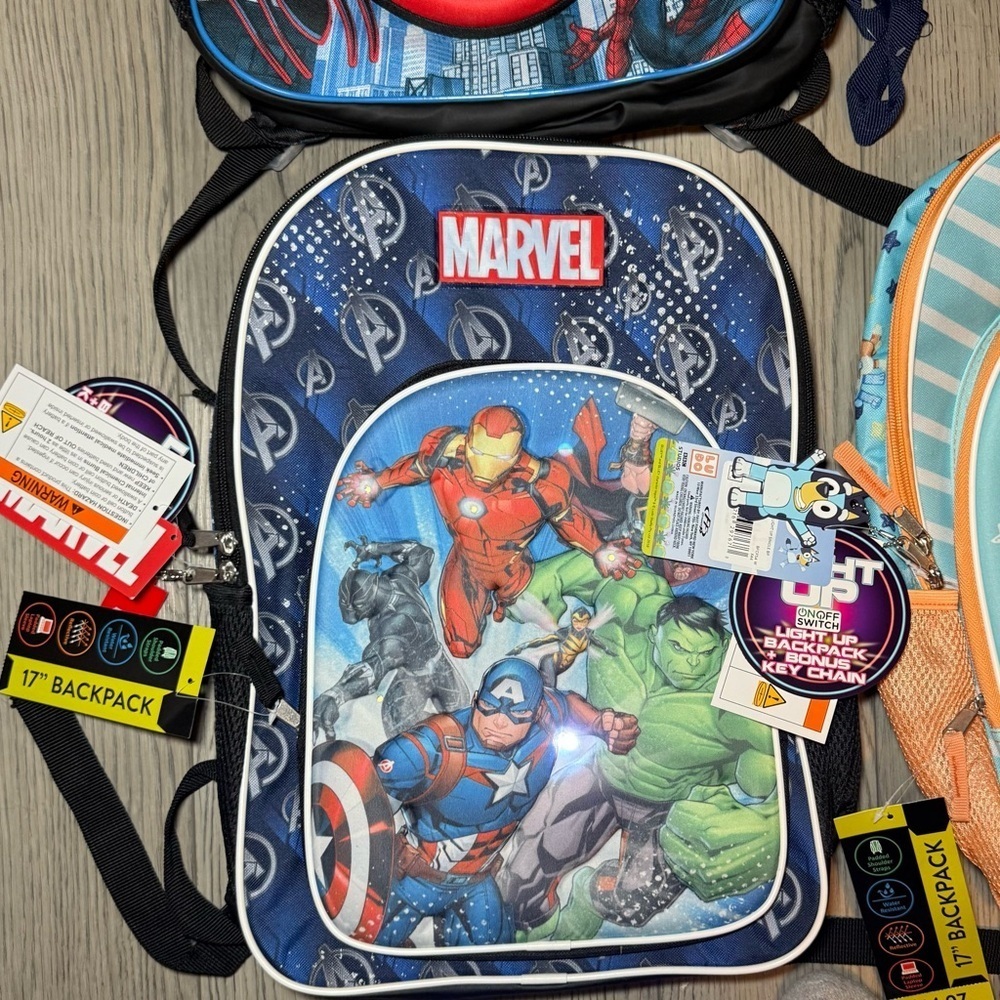 NEW! Kids Cartoon Character Backpack Boy Girl Backpacks - Picture 4 of 8